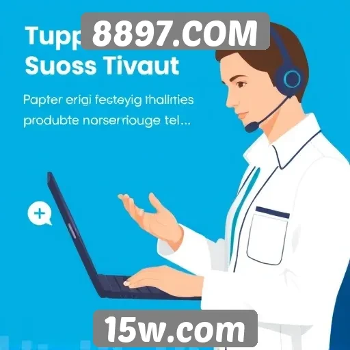 Desempenho do suporte técnico no site 8897.COM